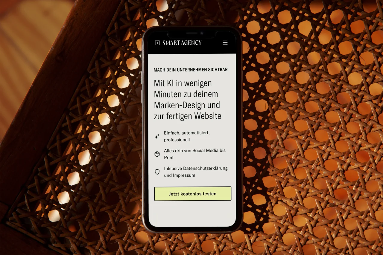 Smart Agency Website mobile Ansicht